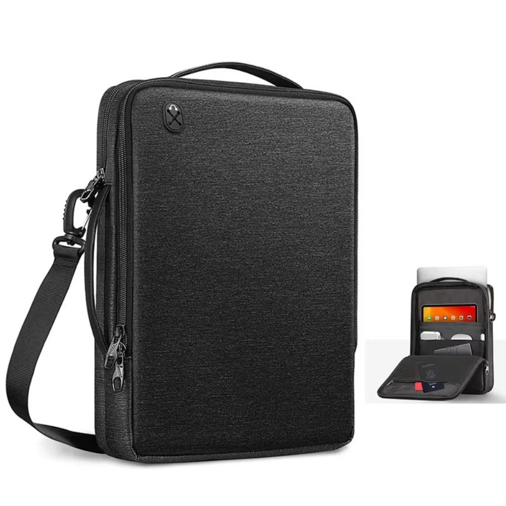 Laptop Accessories Sleeve - ใหม่ 13.3-15.4 นิ้วแล็ปท็อปไหล่กระเป๋ากันน้ําขนาดใหญ่ความจุแท็บเล็ต Handle กันกระแทกกระเป๋าถือ