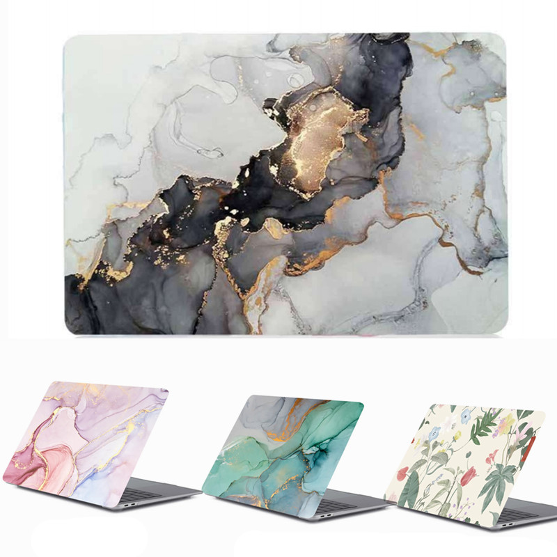 Laptop Accessories Sleeve - หินอ่อนดอกไม้แล็ปท็อปสําหรับ MacBook Air 13.6 M4 15