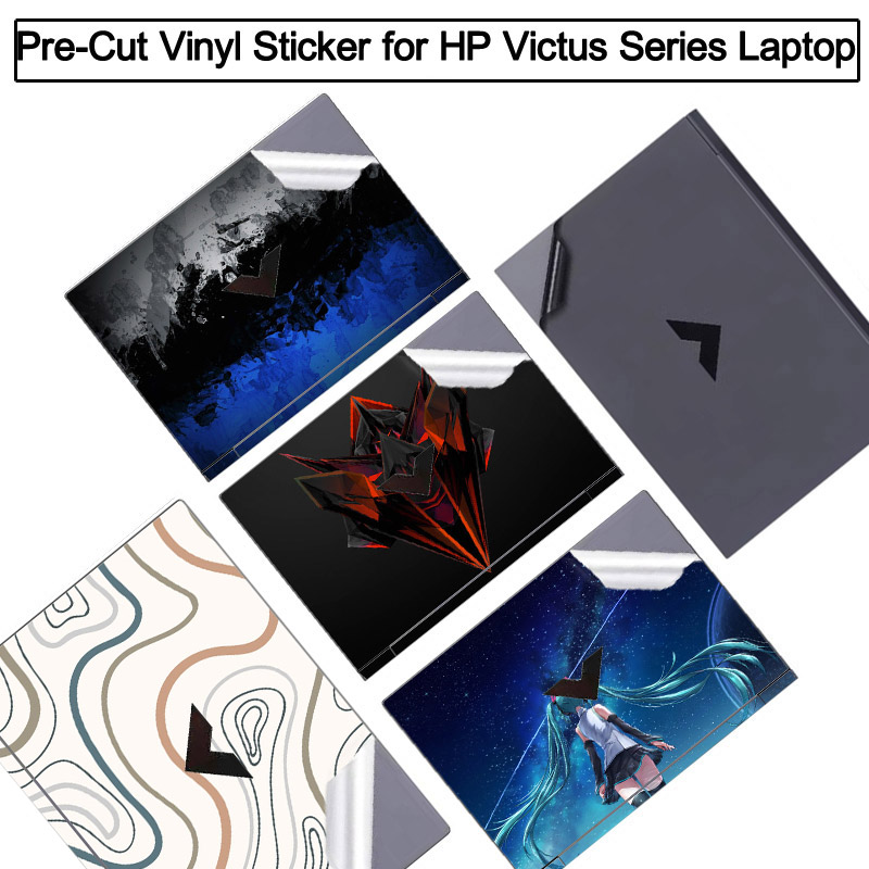 Victus Laptop Accessories - Anti Scratch DIY ไวนิลสติกเกอร์ผิวรูปลอกฟิล์มสําหรับ 2024 2023