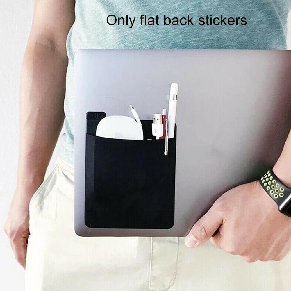 Laptop Accessories Kit Bag - กระเป๋าเก็บของด้านหลังแล็ปท็อปแบบมีกาวในตัวสำหรับใส่เมาส์ ฮาร์ดไดรฟ์ดิจิทัล ปากกา กระเป๋าใส่ของ อุปกรณ์เสริมแล็ปท็อป