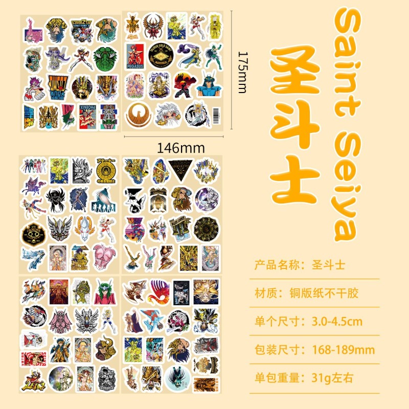 101 ชิ้นเซนต์เซย่าอะนิเมะสติกเ - Laptop Original Accessories บทวิจารณ์และราคา
